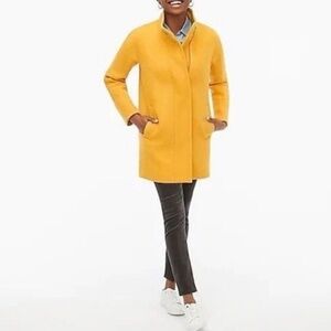 J. Crew City Coat Wool Size 0 - RARE YELLOW